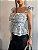 CROPPED GISELE LAISE MANGA BABADO - AZUL - Imagem 3