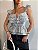 CROPPED GISELE LAISE MANGA BABADO - AZUL - Imagem 2