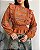 BLUSA RENATA DETALHES GUIPIR ALGODÃO - CAMEL - Imagem 2