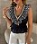 BLUSA ANA DETALHE BABADO GUIPIR - PRETO - Imagem 2