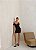VESTIDO CURTO SCUBA CREPE DECOTE PRINCESA E ALÇA - PRETO - Imagem 1