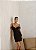 VESTIDO CURTO SCUBA CREPE DECOTE PRINCESA E ALÇA - PRETO - Imagem 4