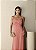 VESTIDO YOLANDA LONGO DRAPEADO BUSTO E COSTAS - ROSA PÓ - Imagem 2