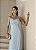 VESTIDO YOLANDA LONGO DRAPEADO BUSTO E COSTAS - AZUL SERENITY - Imagem 2