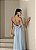 VESTIDO YOLANDA LONGO DRAPEADO BUSTO E COSTAS - AZUL SERENITY - Imagem 4
