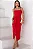 VESTIDO ANGÉLICA PREGAS FRENTE - VERMELHO - Imagem 1