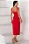 VESTIDO ANGÉLICA PREGAS FRENTE - VERMELHO - Imagem 5