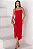 VESTIDO ANGÉLICA PREGAS FRENTE - VERMELHO - Imagem 4