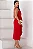 VESTIDO ANGÉLICA PREGAS FRENTE - VERMELHO - Imagem 3