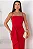 VESTIDO ANGÉLICA PREGAS FRENTE - VERMELHO - Imagem 7