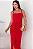 VESTIDO ANGÉLICA PREGAS FRENTE - VERMELHO - Imagem 8
