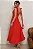 VESTIDO KATIA LONGUETE COM ALÇA E LAÇOS - VERMELHO - Imagem 4