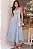 VESTIDO KATIA LONGUETE COM ALÇA E LAÇOS - AZUL CLARO - Imagem 2