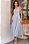 VESTIDO KATIA LONGUETE COM ALÇA E LAÇOS - AZUL CLARO - Imagem 1