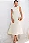 VESTIDO HILDA MIDI DETALHE FLOR - AMARELO MANTEIGA - Imagem 1