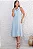 VESTIDO FLAVIANA MIDI ABERTO COM BOTÃO E BOSLOS - AZUL CLARO - Imagem 5