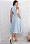 VESTIDO FLAVIANA MIDI ABERTO COM BOTÃO E BOSLOS - AZUL CLARO - Imagem 6
