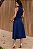 VESTIDO FLAVIANA MIDI ABERTO COM BOTÃO E BOSLOS - AZUL MARINHO - Imagem 6
