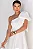 VESTIDO SOFIA UM OMBRO COM LAÇO ALFAIATARIA TEXTURIZADA - BRANCO - Imagem 6