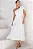 VESTIDO SOFIA UM OMBRO COM LAÇO ALFAIATARIA TEXTURIZADA - BRANCO - Imagem 7