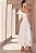 VESTIDO SOFIA UM OMBRO COM LAÇO ALFAIATARIA TEXTURIZADA - BRANCO - Imagem 8