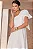 VESTIDO SOFIA UM OMBRO COM LAÇO ALFAIATARIA TEXTURIZADA - BRANCO - Imagem 5
