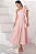 VESTIDO SOFIA UM OMBRO COM LAÇO ALFAIATARIA TEXTURIZADA - ROSA - Imagem 4