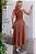 VESTIDO SÔNIA DECOTE V - MARROM - Imagem 8