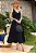 VESTIDO ARLETE MIDI COM DETALHE AMARRAÇÃO E BOTÃO - PRETO - Imagem 11