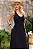 VESTIDO ARLETE MIDI COM DETALHE AMARRAÇÃO E BOTÃO - PRETO - Imagem 9