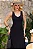 VESTIDO ARLETE MIDI COM DETALHE AMARRAÇÃO E BOTÃO - PRETO - Imagem 8
