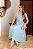 VESTIDO ARLETE MIDI COM DETALHE AMARRAÇÃO E BOTÃO - AZUL - Imagem 4