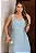 VESTIDO ARLETE MIDI COM DETALHE AMARRAÇÃO E BOTÃO - AZUL - Imagem 3