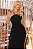 VESTIDO PAULINA COM PREGAS E ALÇAS - PRETO - Imagem 4