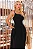 VESTIDO PAULINA COM PREGAS E ALÇAS - PRETO - Imagem 3
