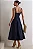 VESTIDO TEODORA COM ALÇA E BOLSOS - AZUL MARINHO - Imagem 2