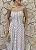 VESTIDO LONGUETE LISTRADO BOTÕES FRONTAIS - MARROM - Imagem 2