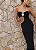 VESTIDO LONGO T.Q.C RECORTE LATERAL E ARGOLA - PRETO - Imagem 3