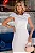 VESTIDO LEILA TUBINHO COM DETALHE FLOR - OFF WHITE - Imagem 2