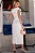VESTIDO LEILA TUBINHO COM DETALHE FLOR - OFF WHITE - Imagem 3