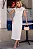 VESTIDO LEILA TUBINHO COM DETALHE FLOR - OFF WHITE - Imagem 1