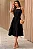 VESTIDO FELICIA COM ALÇA E FAIXA - PRETO - Imagem 1