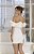 VESTIDO JORDANA TUBINHO COM BABADO OMBRO - OFF WHITE - Imagem 2