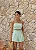 CROPPED DUBAI LINHO DECOTE QUADRADO - VERDE MENTA - Imagem 1