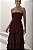 VESTIDO ESPANHA LONGO T.Q.C CAMADAS - VINHO - Imagem 2