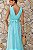 VESTIDO DE FESTA SAN ANDRES TULE COM FAIXA - AZUL SERENITY - Imagem 7