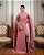 VESTIDO DE FESTA MILANO GOLA ALTA COM CAPA - ROSA CANELA - Imagem 1