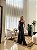 VESTIDO DE FESTA GLAM CREPE ACETINADO - PRETO - Imagem 1