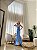 VESTIDO DE FESTA GLAM CREPE ACETINADO - AZUL SERENITY - Imagem 3