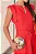 VESTIDO IRANI LINHO COM FAIXA E BOTÃO - VERMELHO - Imagem 3